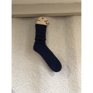 Gentle Grip Socks Navy Size 8-10