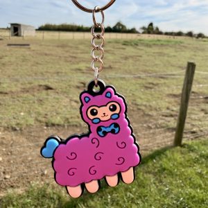Small Alpaca Keyring