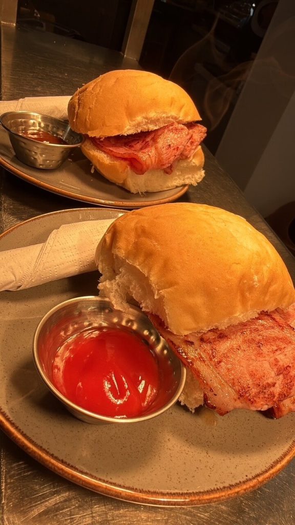 bacon cobs Bacon Cobs served at the J and J coffee shop