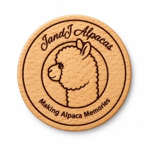 Wooden Round Magnet
