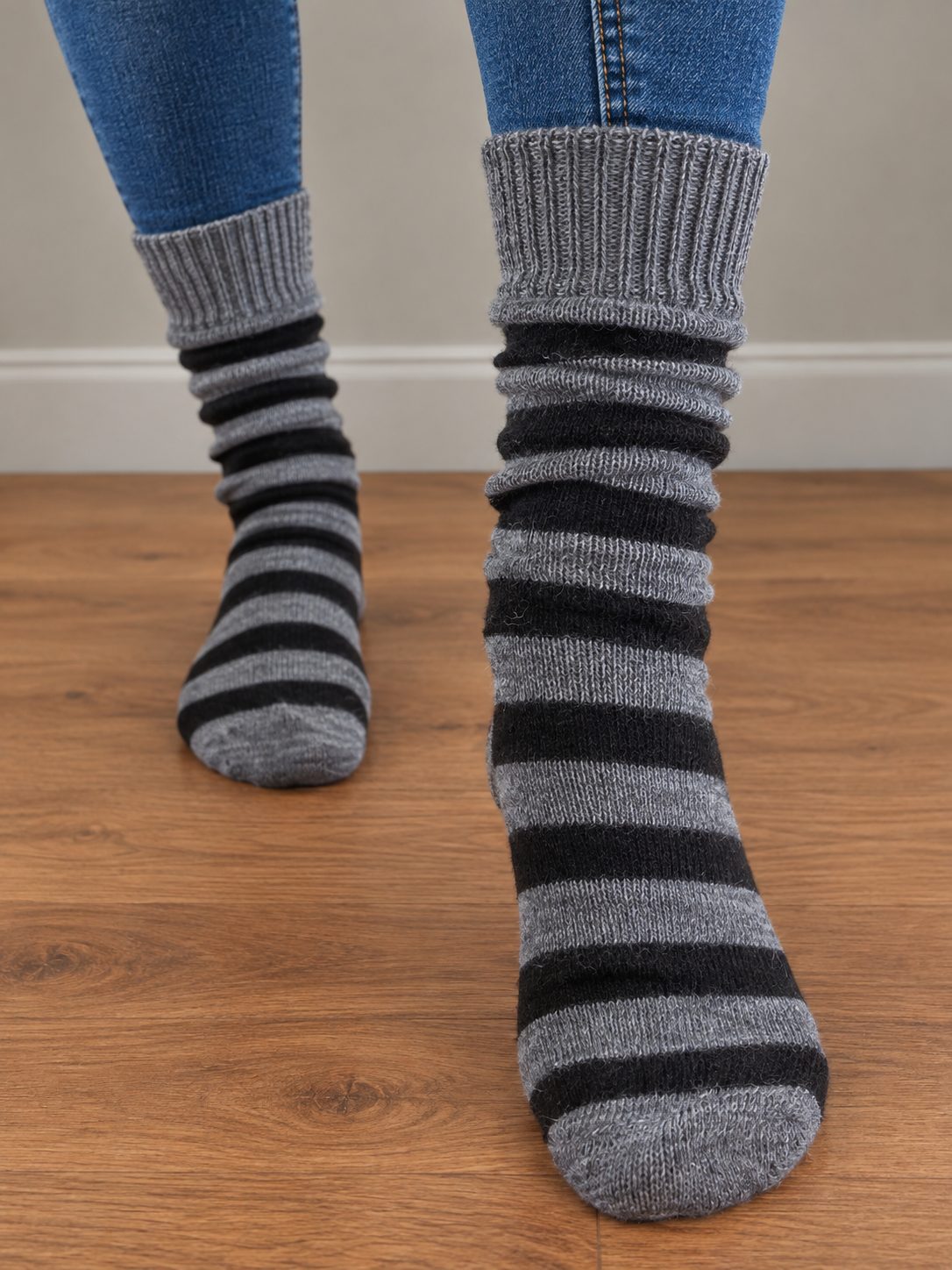Grey & Black Stripe